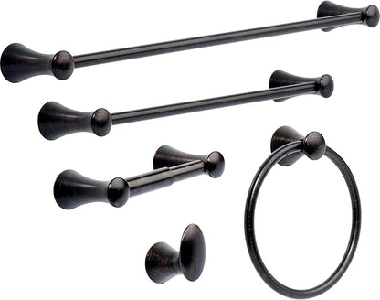 Delta Lahara (1-Pack) Toilet Paper Holder Venetian Bronze Tissue Roll Holder for Bathroom Organization and Storage Spring Loaded Toilet Tissue Holder Wall Bathroom Accessories D73850-RB