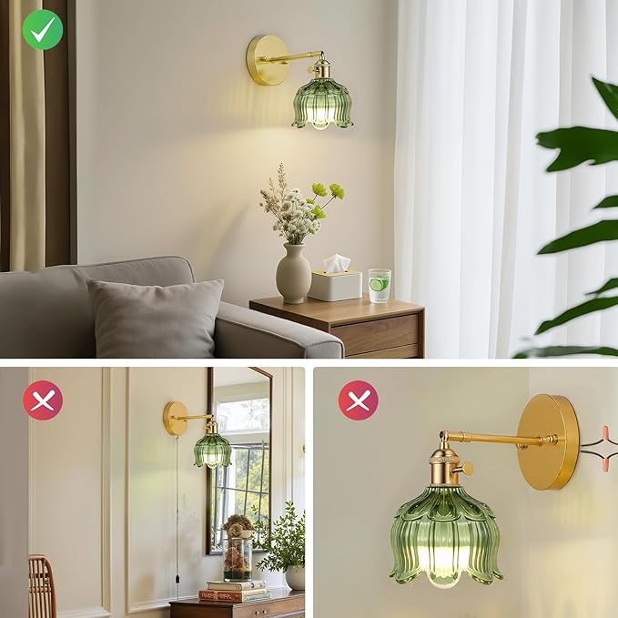 Vintage Battery Operated Wall Sconces, Sconces Wall Decor Set of 2 CCT Dimmable Recharging Wireless Wall Lights with Remote Control for Bedroom Living Room Bathroom Hallway Vanity Coffee Bar