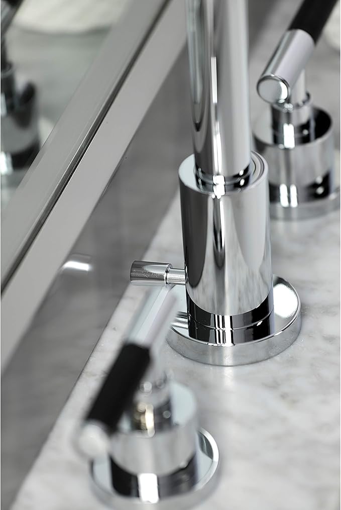 Fauceture FSC8921CKL Kaiser Widespread Bathroom Faucet with Pop-Up Drain, Polished Chrome