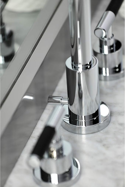 Fauceture FSC8921CKL Kaiser Widespread Bathroom Faucet with Pop-Up Drain, Polished Chrome