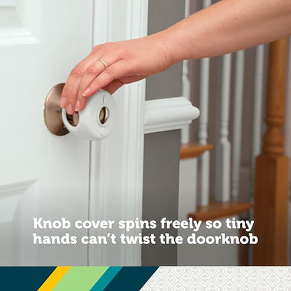 Safety 1st Parent Grip Door Knob Covers, White, One Size (Pack of 3)