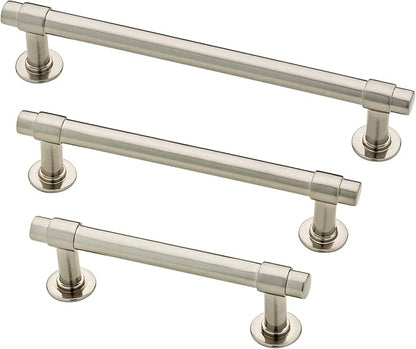 Franklin Brass Francisco (1-Pack) Cabinet Handles 5-1/16" Hole Center Pulls | Heirloom Silver Hardware for Kitchen Drawers, Dressers, Furniture P29618-904-C