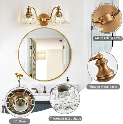 Bathroom Vanity Lights Over Mirror Vintage Bathroom Light Fixtures 2 Light Brass Vanity Lights for Vanity Lighting Fixtures