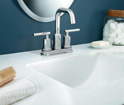 Moen WS84228 Two-Handle High Arc Bathroom Faucet, Chrome