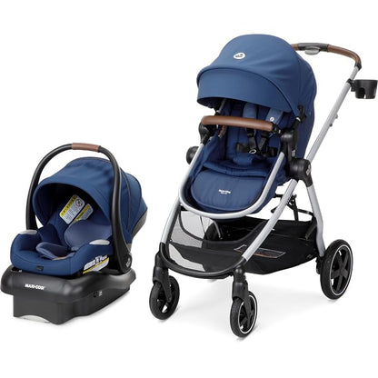 Maxi-Cosi Zelia 2 Luxe 5-in-1 Modular Travel System, New Hope Navy