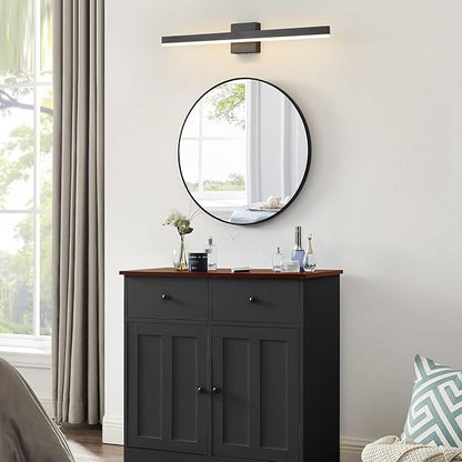 Black Bathroom Vanity Light 31.5 inch, 26W Dimmable 5CCT LED Modern Bathroom Light Fixture Over Mirror - ETL Certificated