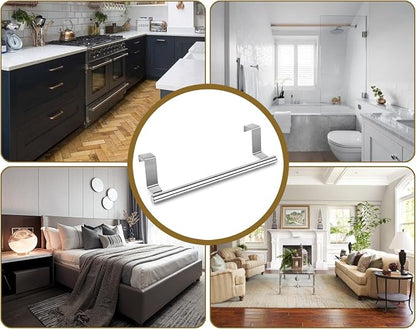 Kitchen Towel Holder Over Cabinet Door Towel Bar 2 Pieces Stainless Steel Kitchen Towel Hanger