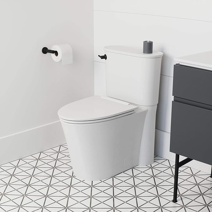 American Standard 226AA104.020 Studio S Right Height Elongated Toilet with Seat - Left Hand Trip Lever, White