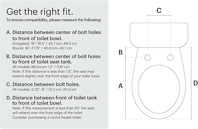 Brondell LT89 Electric Bidet Toilet Seat, Fits Round Toilets, White – Side Arm Control, Warm Water Wash, Strong Wash Mode, Stainless-Steel Nozzle, Nightlight and Easy Installation