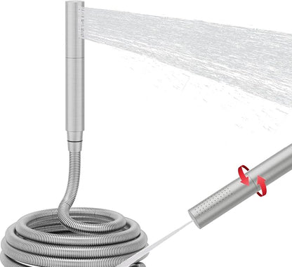 AYIVG Brushed Nickel Finish Round Brass 2 In 1 Function High Pressure Handheld Shower Head Sprayer Hand Shower Wand with 59 Inch Hose For Bathroom Shower System