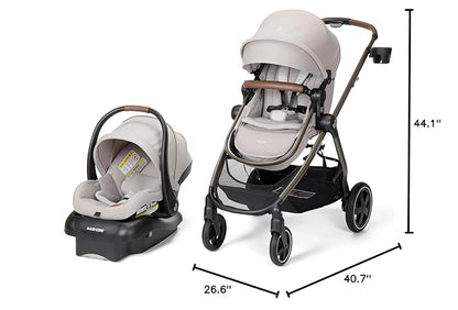 Maxi-Cosi Zelia 2 Luxe 5-in-1 Modular Travel System, New Hope Tan