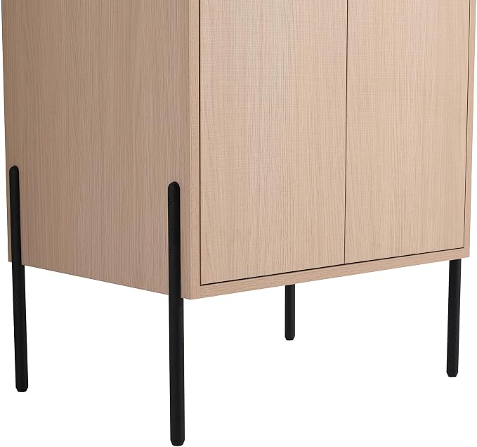 Crownpoint 24 Inch Bathroom Vanity with Sink, White Sink, White Oak Finish, Full Assembly Required, Elegant Bathroom Vanities for Modern Homes