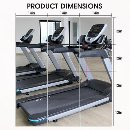 VASUHOME Home Gym Mirrors 14 x12 Inch - 12PCS HD Glass Wall Mounted Mirror Tiles for Home Gym, Bedroom, Living Room, Door, Closet