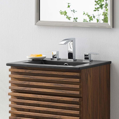 Modway EEI-5068-BLK Cayman 18" Bathroom Sink, Black