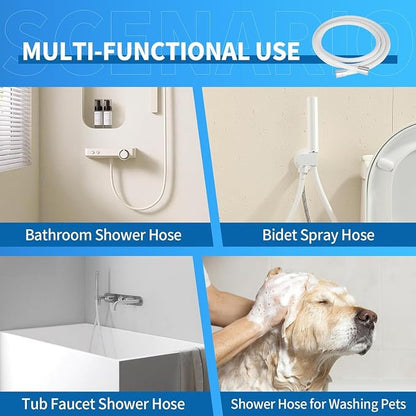 Extra Long Replacement Shower Hose Extension Handheld Shower Head Hose 70 Inches Flexible and Durable with Brass Insert and Nut rv shower head with hose