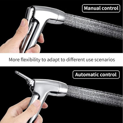 Handheld Bidet Sprayer Toilet Bathroom with Wall Bracket Hose Set, Closestool, Squatting Pan, Water Flower, Floor Cleaning Cloth Diaper for Bathroom Hygiene 3 Set (Note: linker not Included)