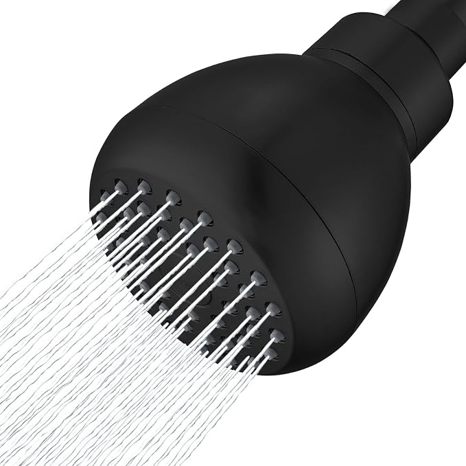 High Pressure Rain Shower Head, 3 Inch Anti-Clog Self-Cleaning Silicone Jets, 2.5 GPM with 1.8 GPM Flow Restrictor, Easy Install for Low Water Pressure, Hotel SPA Experience (Chrome)