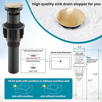 gotonovo Bathroom Sink Faucet Single Hole Double Cross Handle Knobs Lavatory Vessel Sink Mixer Tap Bathroom Faucet with Pop up Drain and Deck Cover Plate Antique Brass