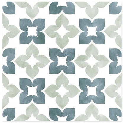 Peel and Stick Floor Tile, Waterproof Vinyl Flooring, Snap-Proof DIY Flooring Tiles for Bathroom, Kitchen, Fireplace, Wall, Backsplash, Home Decor, No Residue, 20 Tiles-7.87" Thin Ver, Aqua