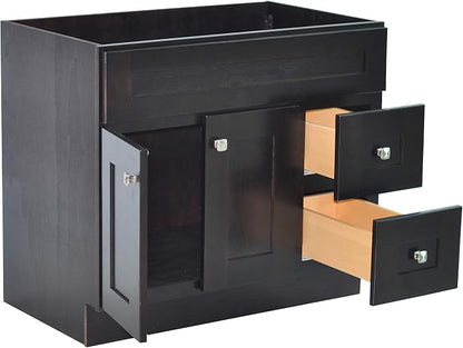 Design House Brookings Bathroom Vanity, 36", Espresso | Adjustable Hinges, Freestanding, Contemporary/Modern, Wood, Bath, 586990