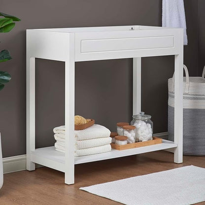 Modway Altura Modern 36" Bathroom Vanity Cabinet in White - Sink Basin Not Included