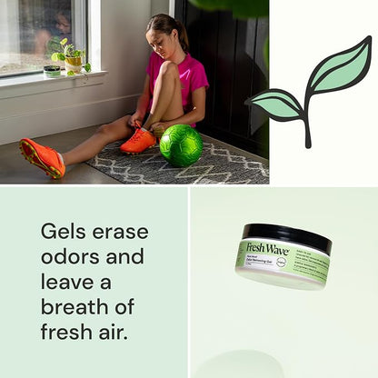 Fresh Wave Original Odor Eliminator Gel 3-Pk 7 oz - Air Freshener for Home | Plant-based essential oils. Lasts 15-30 days per jar. No plug-in needed. Pet-safe, closet and bathroom deoderizer.