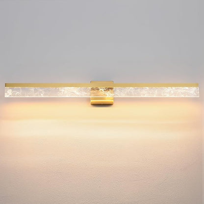 39-Inch Brushed Gold Vanity Light Fixture, 28W Dimmable LED Modern Light Bar for Bathroom Mirror, Restroom, Bedroom (3000K)