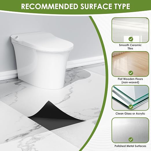 RORA 24x24 Inch Peel and Stick Floor Tile 20-Pack Waterproof Vinyl | Covers 80 Sq.Ft, Self-Adhesive, Easy DIY install, White Marble Vinyl Floor Tiles for Bathroom, Kitchen, Laundry & Office