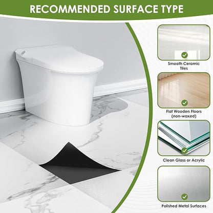 RORA 24x24 Inch Peel and Stick Floor Tile 20-Pack Waterproof Vinyl | Covers 80 Sq.Ft, Self-Adhesive, Easy DIY install, White Marble Vinyl Floor Tiles for Bathroom, Kitchen, Laundry & Office