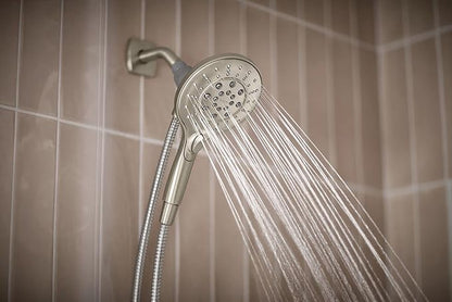 Moen Engage Spot Resist Brushed Nickel Six-Function 5.5-Inch Removable Handheld Showerhead with Magnetic Docking System,26112SRN,(Pack of 2)