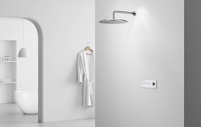 VBFF-Shower Head,rain shower head, 16 inch- Round Shower Head, 1.8 GPM Flow Rate, rainfall showerhead,VBFF14 (Chrome)