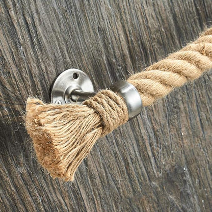 YJ YANJUN Nautical Bathroom Decor - Rope Towel Racks for Bathroom Wall Mounted