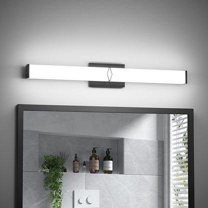 LED Bathroom Vanity Light,40inch Dimmable,40W 3600LM,5700K,ETL,BK | Integrated LED Modern Bathroom Light Fixtures,Matte Black Vanity Lighting Fixture Over Mirror,Wall Lights,ETL Certified