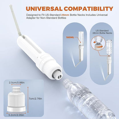Portable Bidet for Travel Electric Bidet Sprayer with Universal Adapter | 3 Pressure Modes Rechargeable Electric peri bottle 180 ml Waterproof Handheld Bidet for Women Men Personal Hygiene