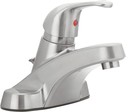Aqua Vista 30-B410-AV-BN Watersense Certified Bathroom Sink Faucet, Brushed Nickel Single Handle