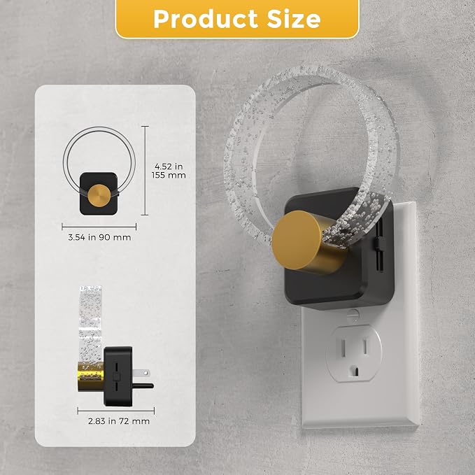 L LOHAS LED Night Lights Plug into Wall, 2 Pack Plug in Night Lights | Light Sensor, 3000K Soft White, 0-100LM Brightness Adjustable, Bubble Nightlight for Bathroom Bedroom Hallway