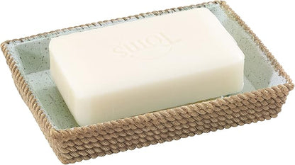 Avanti Linens - Soap Dish, Guest Bathroom Essentials, Coastal Home Decor (Beachcomber Collection)