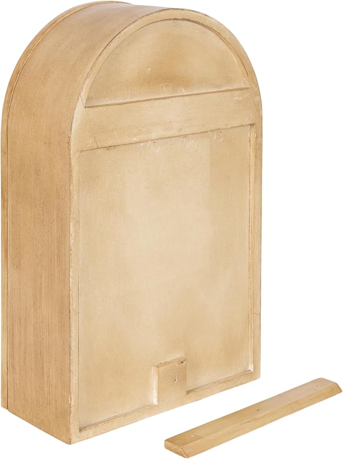 Kate and Laurel Ori Transitional Cane One-Door Arched Wall Cabinet, 15 x 8 x 24, Natural, Decorative Rattan Wall Storage Cabinet with Three Shelves for Entryway or Living Room Decor