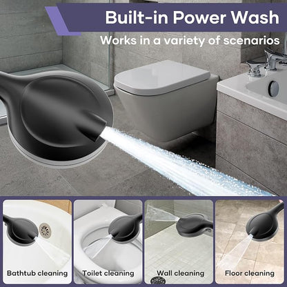 Shower Head with Handheld Spray Combo, Dual Rain Shower Head | High Pressure Performance, 10-Mode Spray Options, Replaceable Filter, Flexible 67" Hose, Durable Black Finish