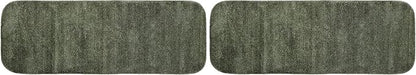 Garland Rug Traditional Plush Washable Nylon Rug, 22-Inch by 60-Inch, Deep Fern (Pack of 2)