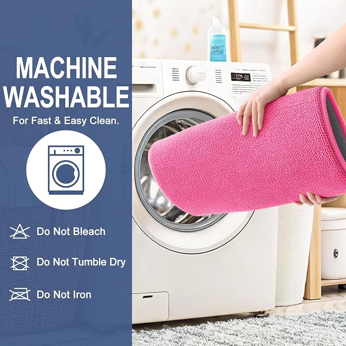 OLANLY Memory Foam Bathroom Runner Rugs 59x20, Absorbent Long Mat, Hot Pink | Soft Quick Dry Bath Rugs, Non-Slip Carpet, Machine Washable Mat for Bathroom Floor, Tub and Shower, Home Decor Accessories
