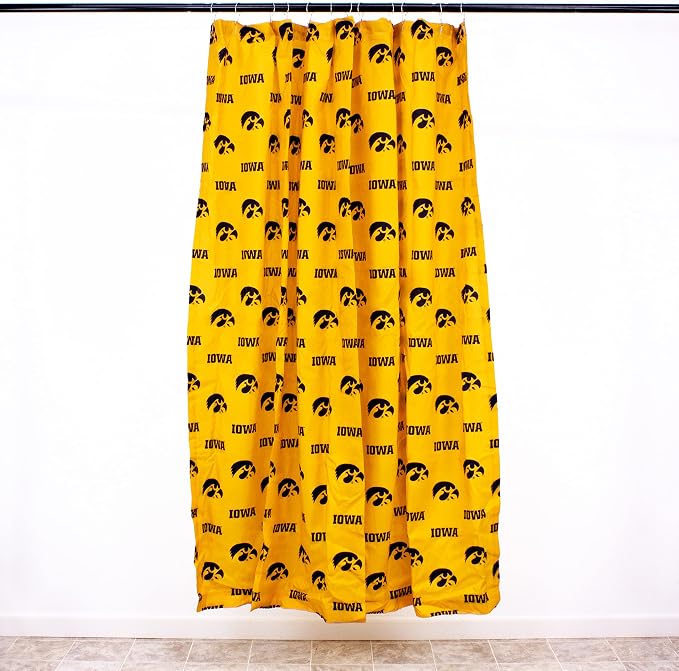 Everything Comfy Iowa Hawkeyes Bright and Colorful Shower Curtain Cover