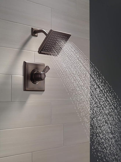 Delta Faucet Dryden 14 Series Single-Function Shower Trim Kit with Single-Spray Touch-Clean Shower Head, Venetian Bronze, 2.0 GPM Water Flow, T14251-RB-WE (Valve Not Included)