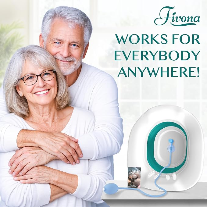 Sitz Bath for Hemorrhoids Soak and Postpartum Care | Toilet Seat | Bartholin Cyst Tub | at Home Soaking Procedures for Men and Detox Vaginal Steaming for Women with Massage Hand Flusher