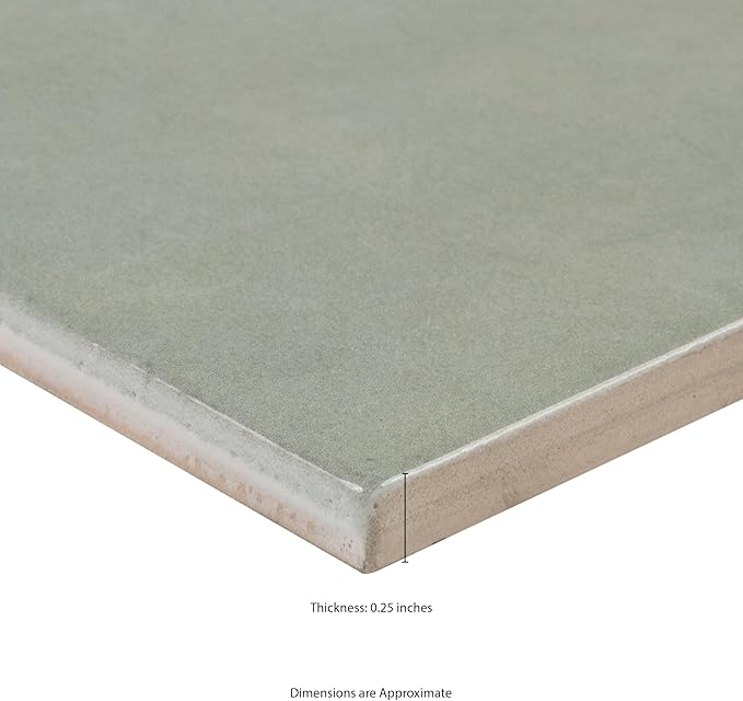 MSI Renzo Jade 5x5 Inch Glossy Ceramic Square Tile - Bathroom, Kitchen Backsplash, Accent Wall, Shower