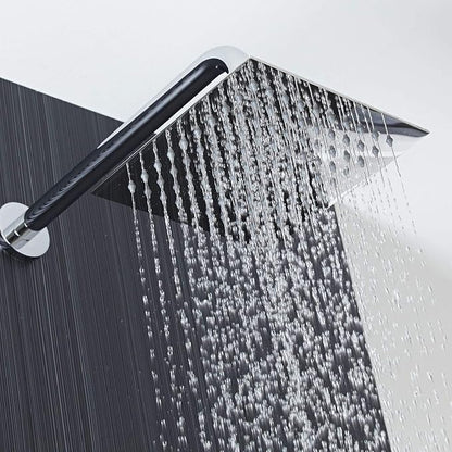 Voolan Rain Shower head, High Pressure Shower Head Made of 304 Stainless Steel, Relaxed Shower Experience Even at Low Water Flow and Pressure (8" Brushed Nickel)