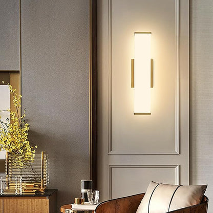 Kalium 16in Modern Wall Sconces, Dimmable Bathroom Vanity Lights, 3000K Warm White LED Indoor Sconces Lighting for Bathroom, Stairs, Living Room, Bedroom. Hardwired.