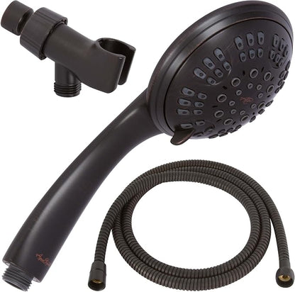Luxury Handheld Shower Kit - 1.8 GPM - Oil-Rubbed Bronze | 6 Function High Pressure Removable Hand Held Showerhead with Hose and Mount, Easy Install for Boosting Low Water Flow Baths