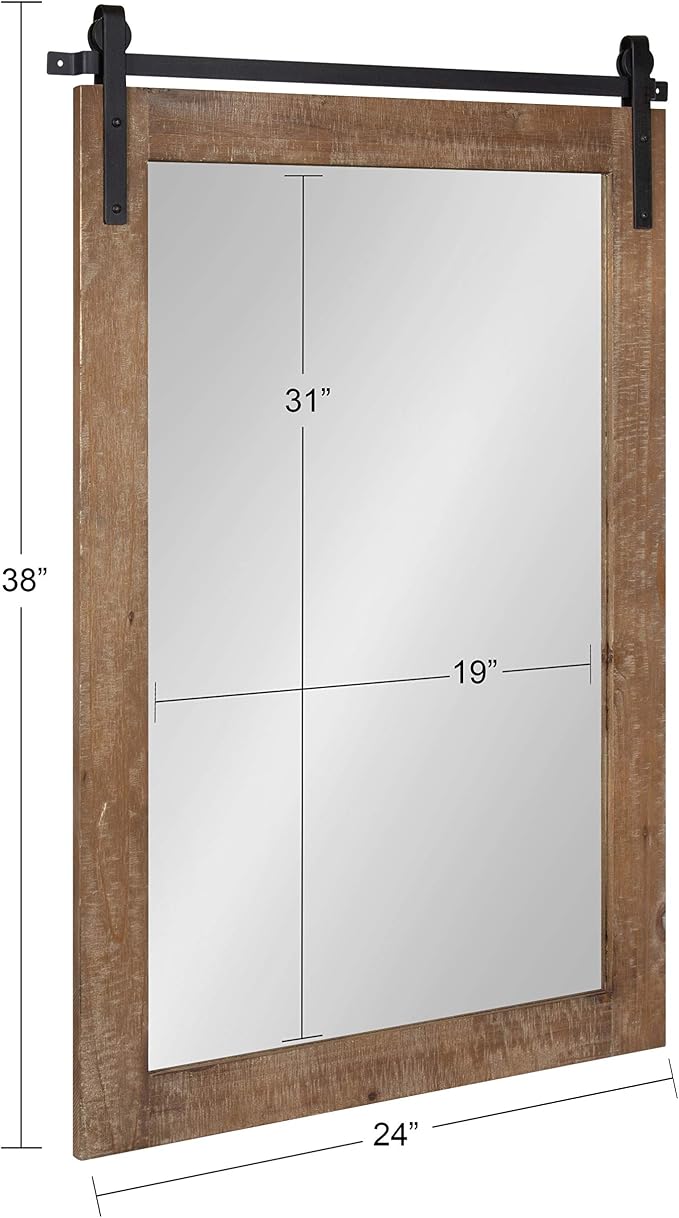 Kate and Laurel Cates Farmhouse Wall Mirror