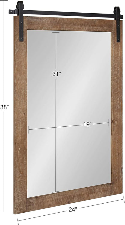 Kate and Laurel Cates Farmhouse Wall Mirror